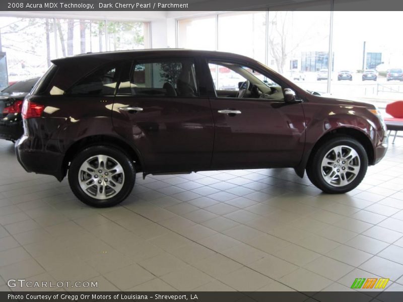 Dark Cherry Pearl / Parchment 2008 Acura MDX Technology
