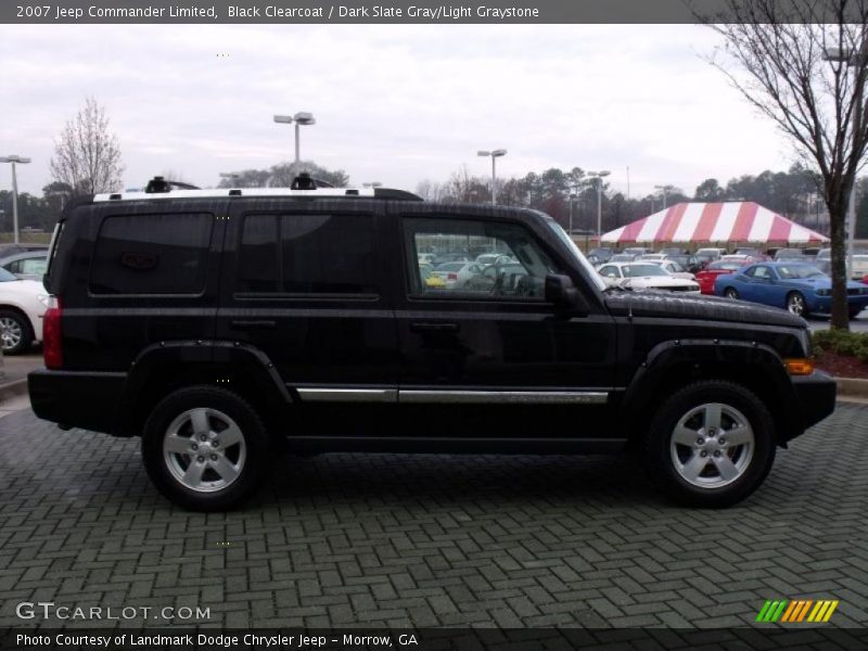 Black Clearcoat / Dark Slate Gray/Light Graystone 2007 Jeep Commander Limited