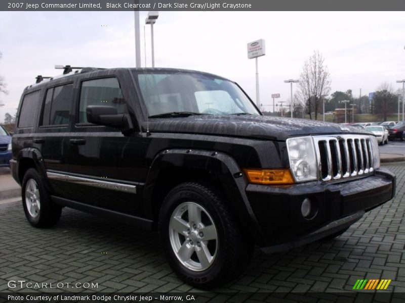 Black Clearcoat / Dark Slate Gray/Light Graystone 2007 Jeep Commander Limited
