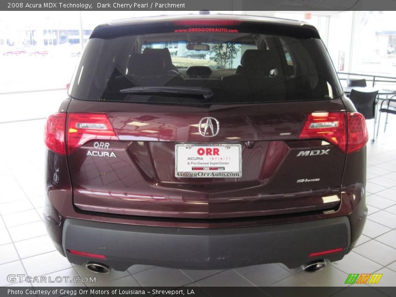 Dark Cherry Pearl / Parchment 2008 Acura MDX Technology