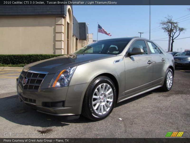 Tuscan Bronze ChromaFlair / Light Titanium/Ebony 2010 Cadillac CTS 3.0 Sedan