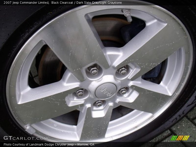 Black Clearcoat / Dark Slate Gray/Light Graystone 2007 Jeep Commander Limited