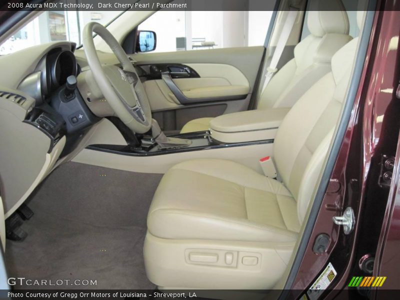 Dark Cherry Pearl / Parchment 2008 Acura MDX Technology