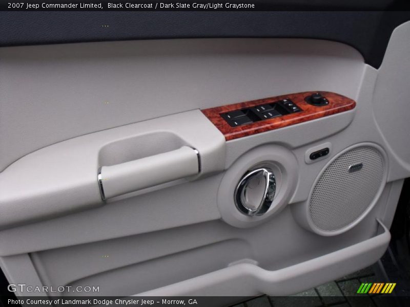 Black Clearcoat / Dark Slate Gray/Light Graystone 2007 Jeep Commander Limited