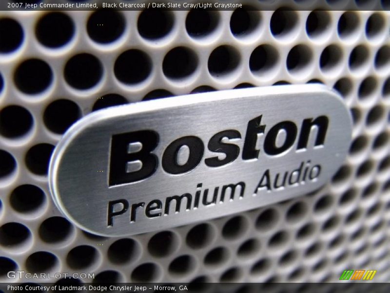 Black Clearcoat / Dark Slate Gray/Light Graystone 2007 Jeep Commander Limited