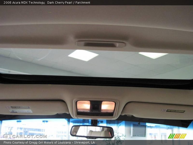 Dark Cherry Pearl / Parchment 2008 Acura MDX Technology