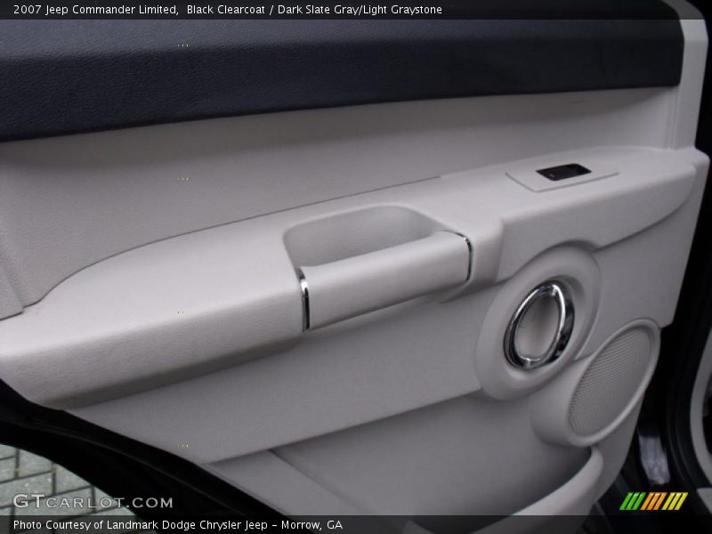 Black Clearcoat / Dark Slate Gray/Light Graystone 2007 Jeep Commander Limited
