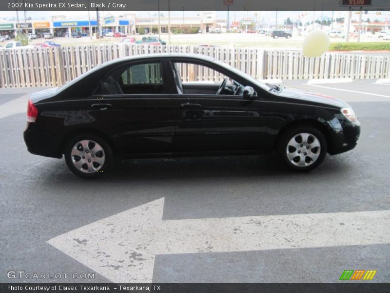 Black / Gray 2007 Kia Spectra EX Sedan