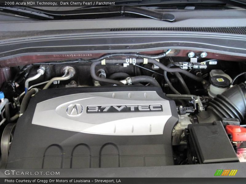 Dark Cherry Pearl / Parchment 2008 Acura MDX Technology
