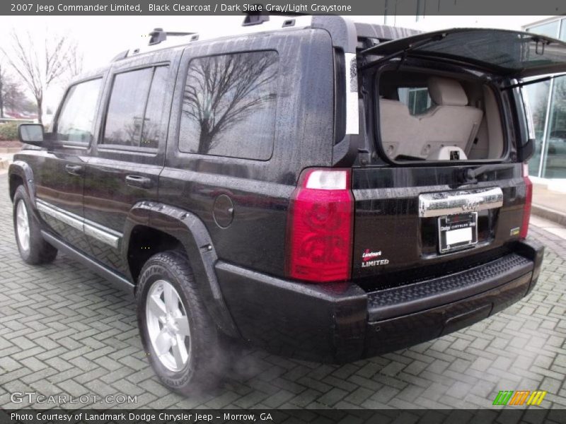 Black Clearcoat / Dark Slate Gray/Light Graystone 2007 Jeep Commander Limited