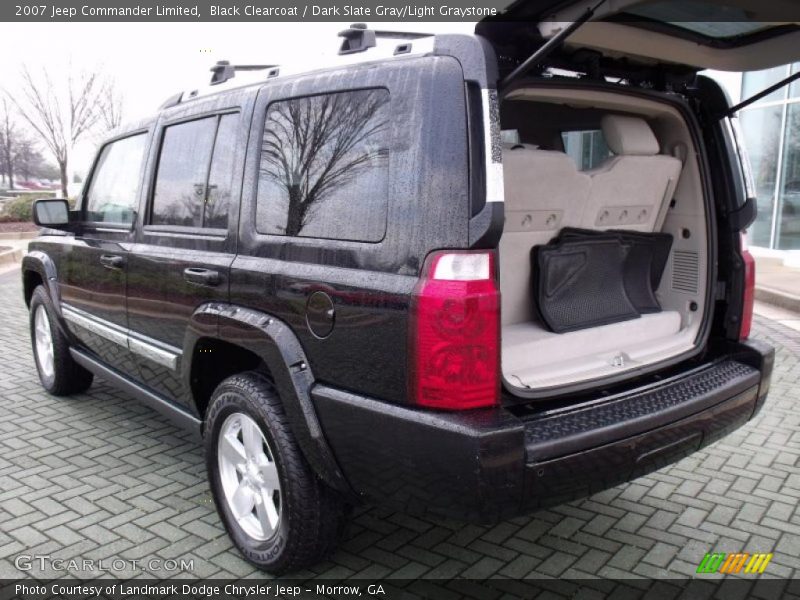 Black Clearcoat / Dark Slate Gray/Light Graystone 2007 Jeep Commander Limited