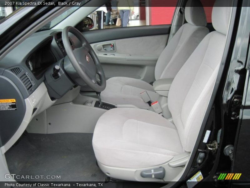 Black / Gray 2007 Kia Spectra EX Sedan
