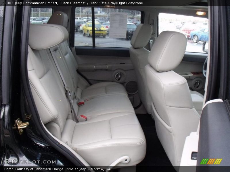 Black Clearcoat / Dark Slate Gray/Light Graystone 2007 Jeep Commander Limited