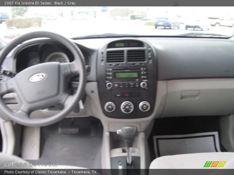 Black / Gray 2007 Kia Spectra EX Sedan