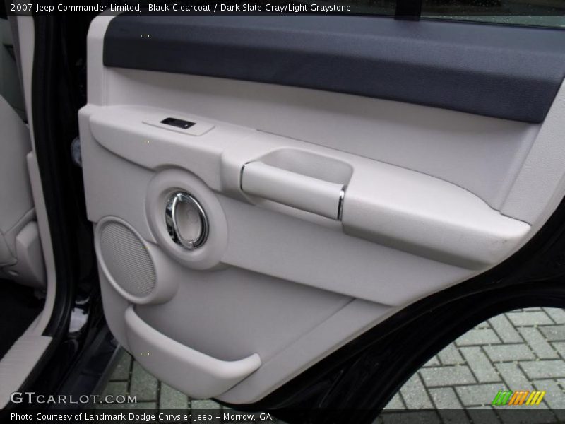 Black Clearcoat / Dark Slate Gray/Light Graystone 2007 Jeep Commander Limited