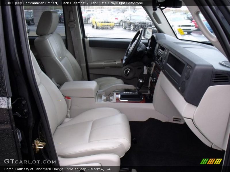 Black Clearcoat / Dark Slate Gray/Light Graystone 2007 Jeep Commander Limited