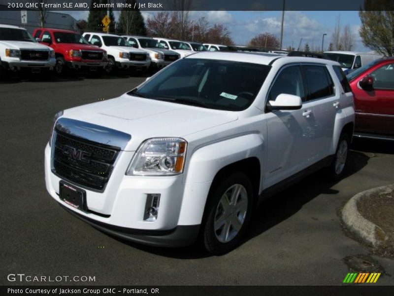 Summit White / Jet Black 2010 GMC Terrain SLE AWD