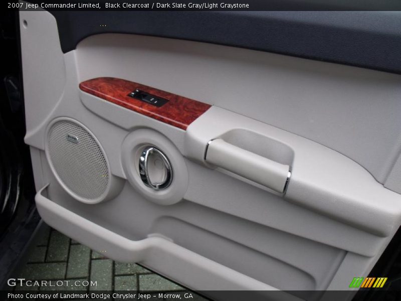 Black Clearcoat / Dark Slate Gray/Light Graystone 2007 Jeep Commander Limited