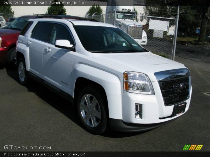 Summit White / Jet Black 2010 GMC Terrain SLE AWD