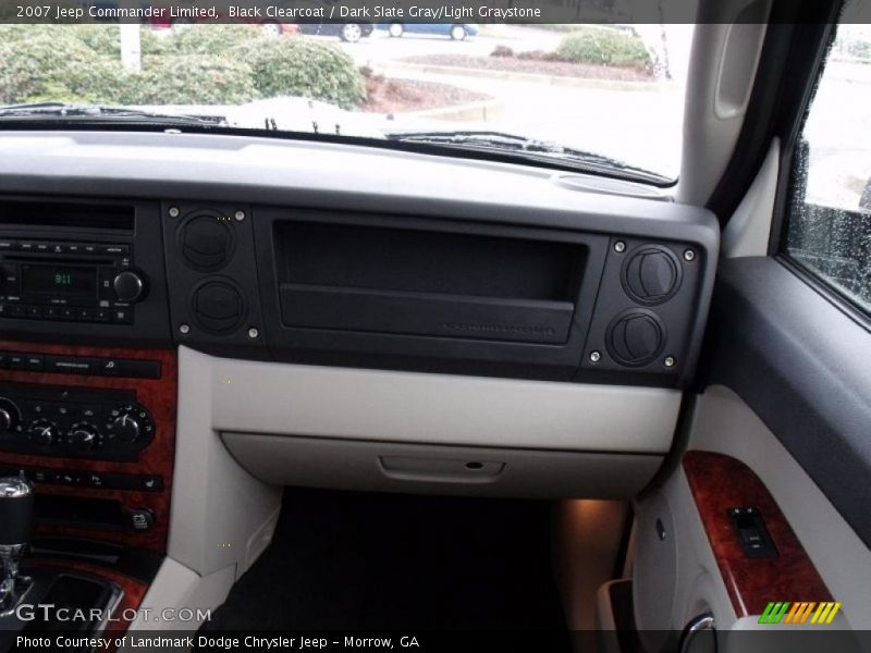 Black Clearcoat / Dark Slate Gray/Light Graystone 2007 Jeep Commander Limited
