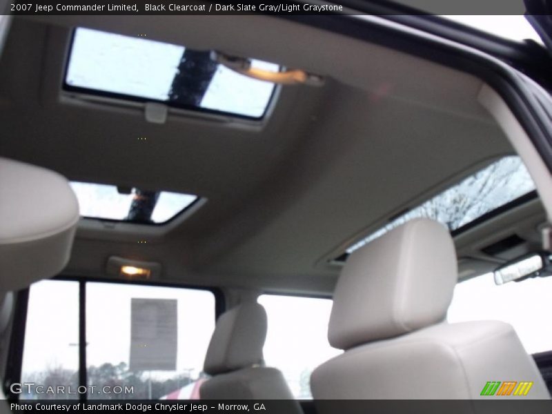 Black Clearcoat / Dark Slate Gray/Light Graystone 2007 Jeep Commander Limited