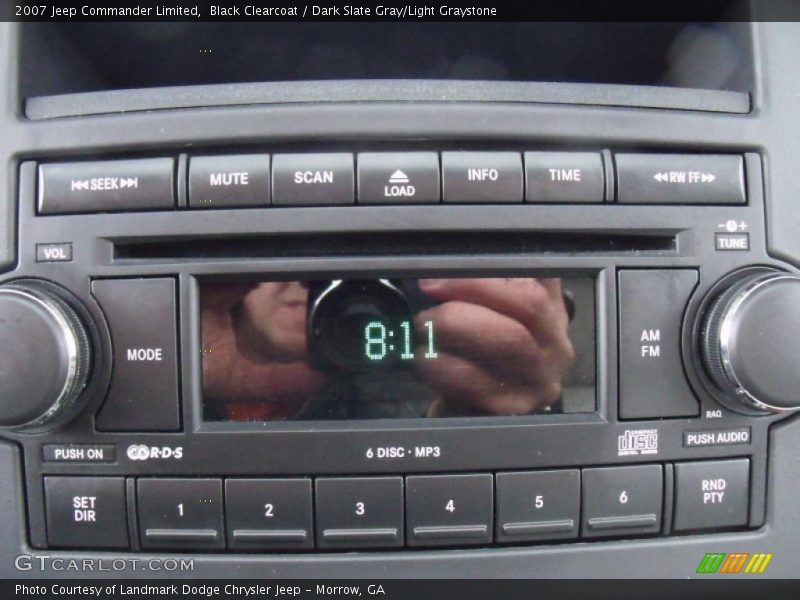 Black Clearcoat / Dark Slate Gray/Light Graystone 2007 Jeep Commander Limited