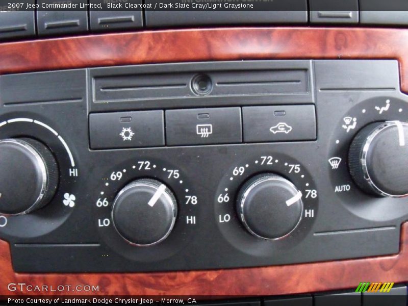 Black Clearcoat / Dark Slate Gray/Light Graystone 2007 Jeep Commander Limited