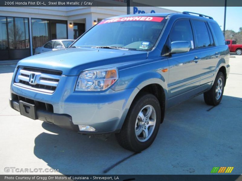 Steel Blue Metallic / Gray 2006 Honda Pilot EX-L