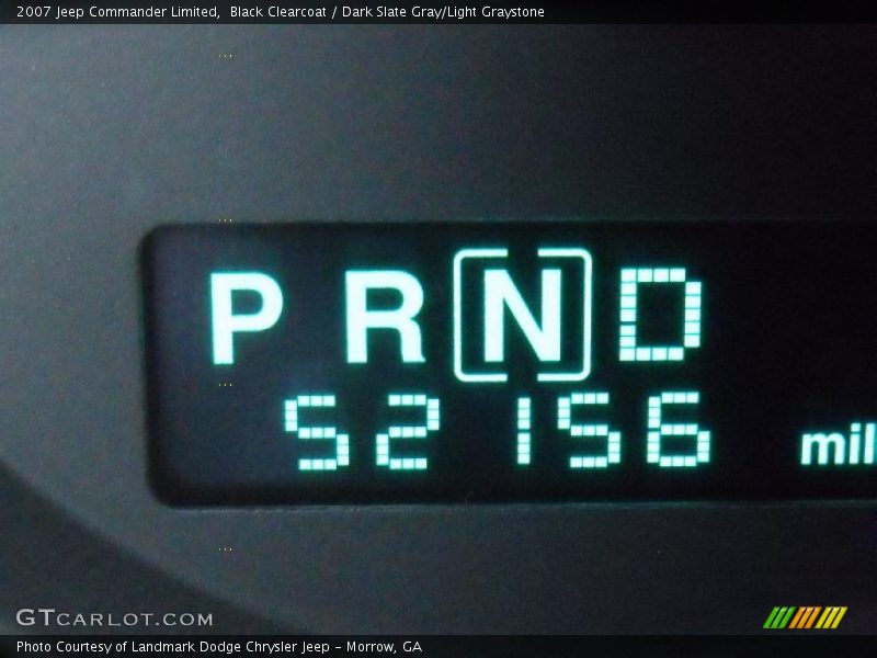 Black Clearcoat / Dark Slate Gray/Light Graystone 2007 Jeep Commander Limited