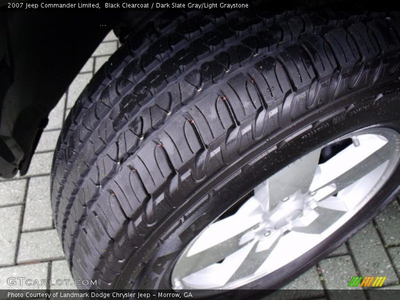 Black Clearcoat / Dark Slate Gray/Light Graystone 2007 Jeep Commander Limited