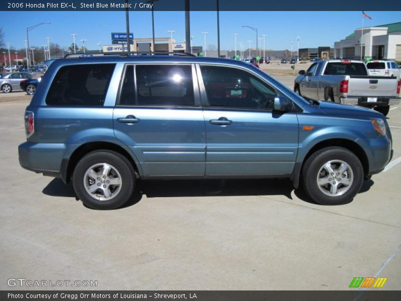 Steel Blue Metallic / Gray 2006 Honda Pilot EX-L