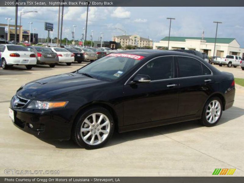 Nighthawk Black Pearl / Ebony Black 2006 Acura TSX Sedan