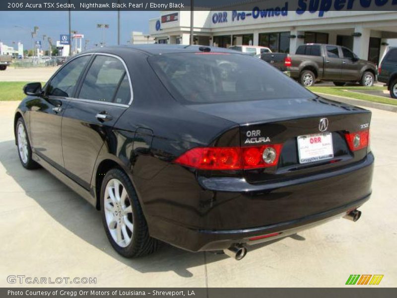 Nighthawk Black Pearl / Ebony Black 2006 Acura TSX Sedan