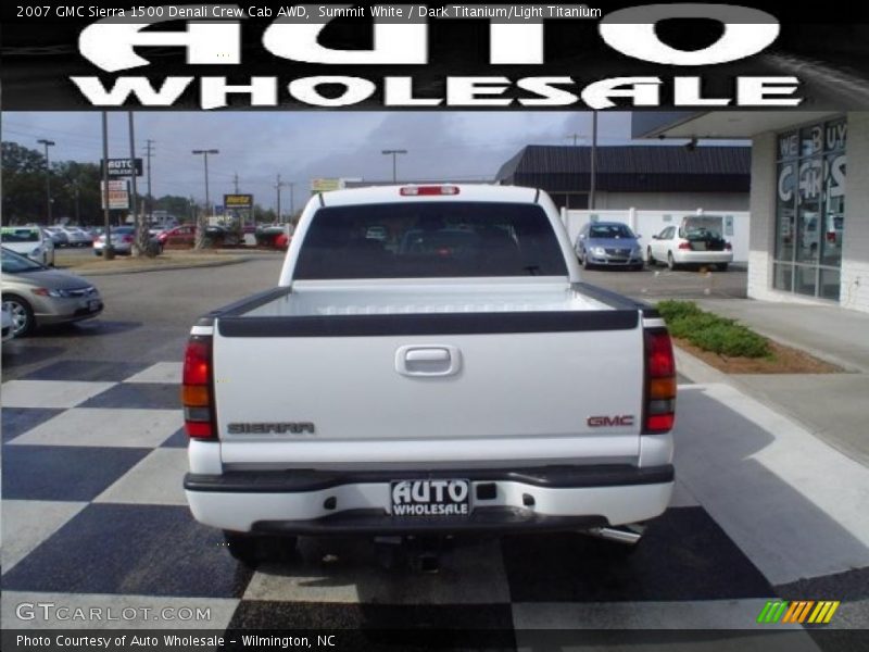 Summit White / Dark Titanium/Light Titanium 2007 GMC Sierra 1500 Denali Crew Cab AWD