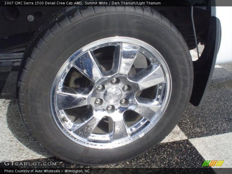 Summit White / Dark Titanium/Light Titanium 2007 GMC Sierra 1500 Denali Crew Cab AWD