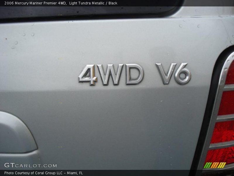 Light Tundra Metallic / Black 2006 Mercury Mariner Premier 4WD