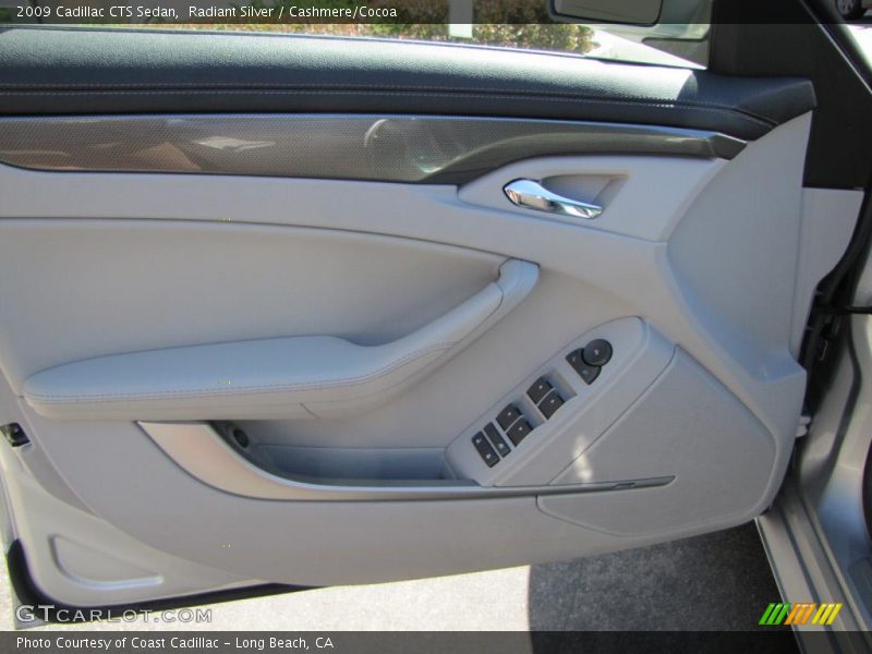 Radiant Silver / Cashmere/Cocoa 2009 Cadillac CTS Sedan