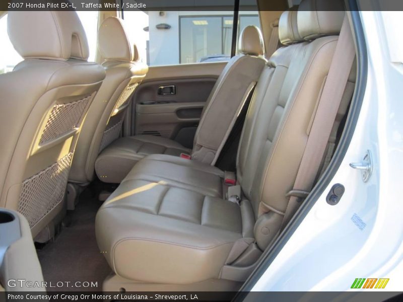 Taffeta White / Saddle 2007 Honda Pilot EX-L