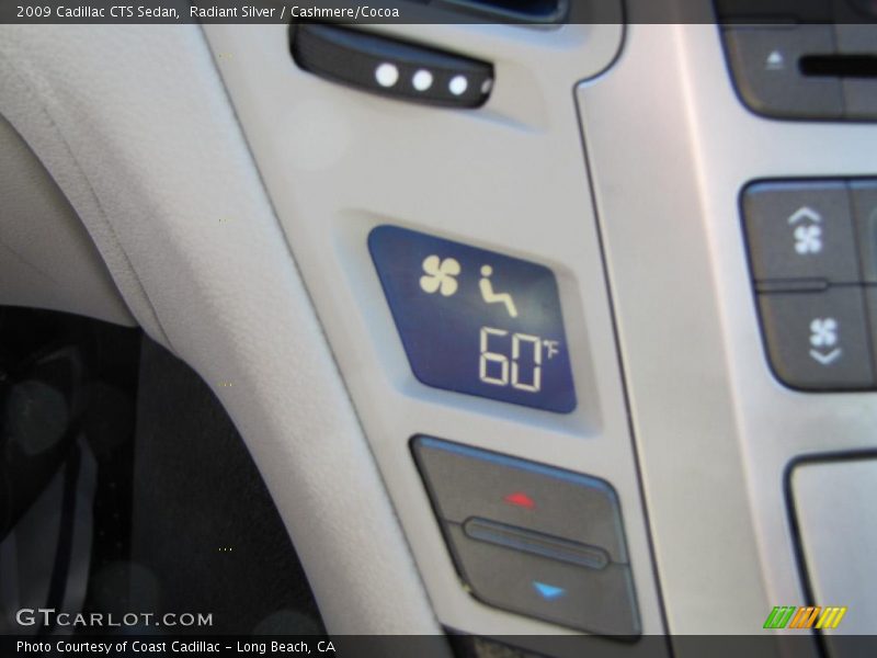 Radiant Silver / Cashmere/Cocoa 2009 Cadillac CTS Sedan