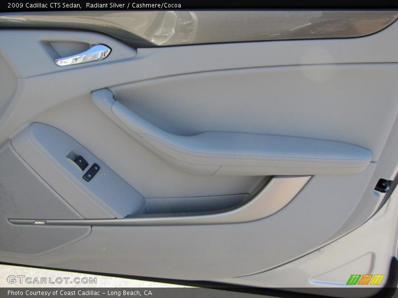 Radiant Silver / Cashmere/Cocoa 2009 Cadillac CTS Sedan