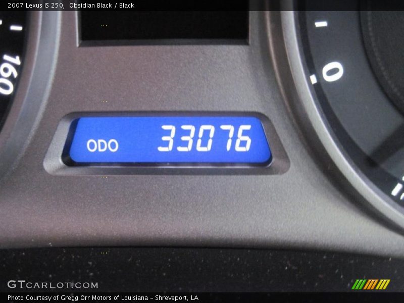 Obsidian Black / Black 2007 Lexus IS 250