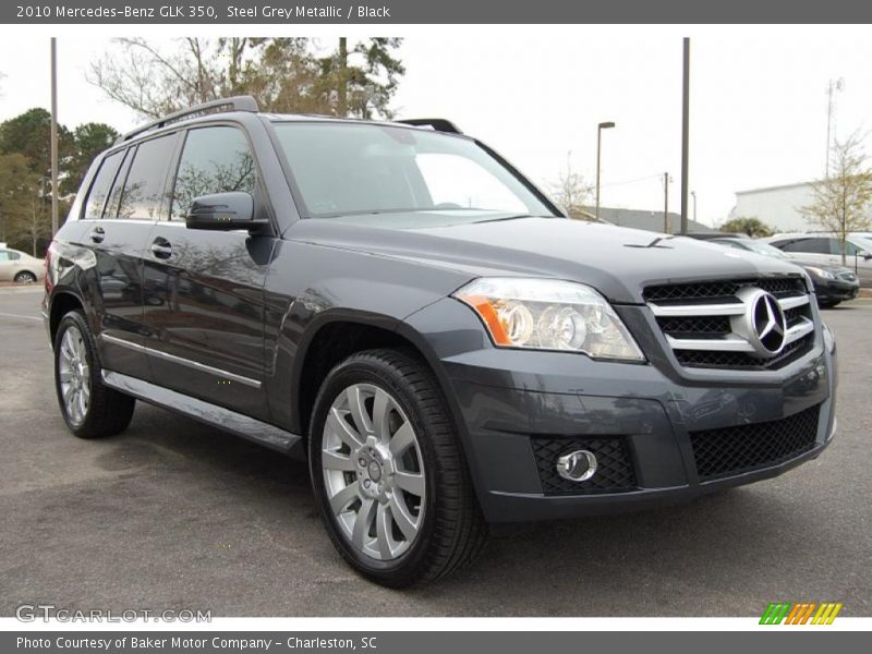 Steel Grey Metallic / Black 2010 Mercedes-Benz GLK 350