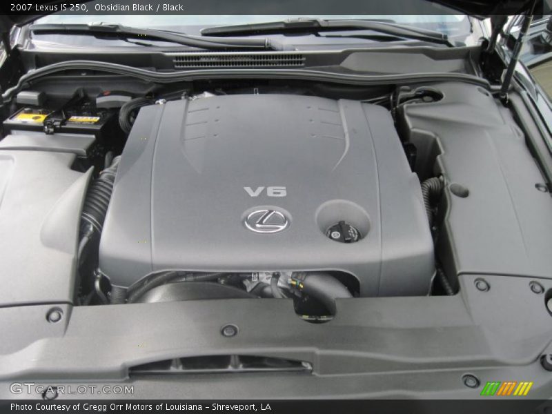 Obsidian Black / Black 2007 Lexus IS 250