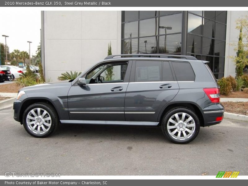Steel Grey Metallic / Black 2010 Mercedes-Benz GLK 350