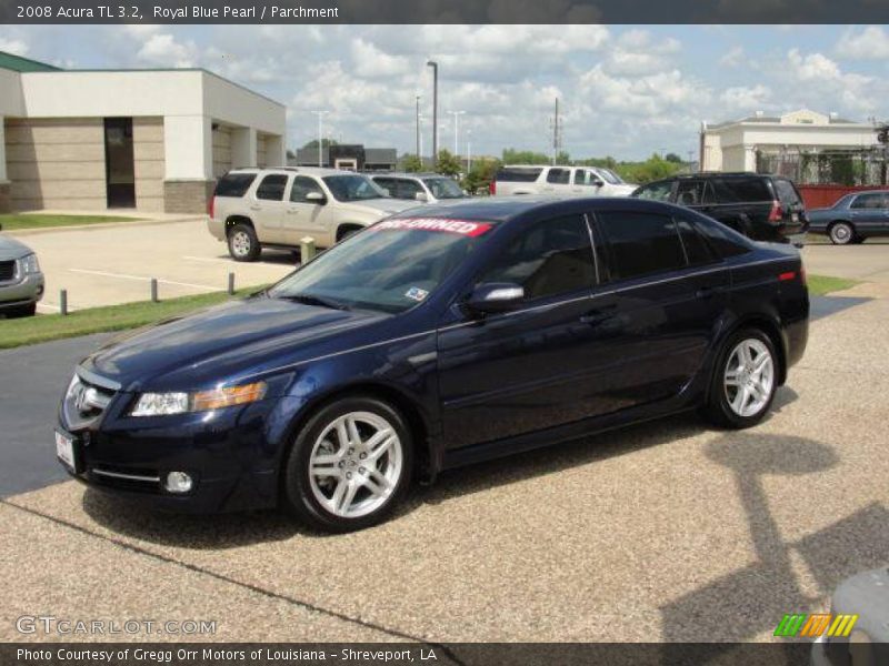Royal Blue Pearl / Parchment 2008 Acura TL 3.2