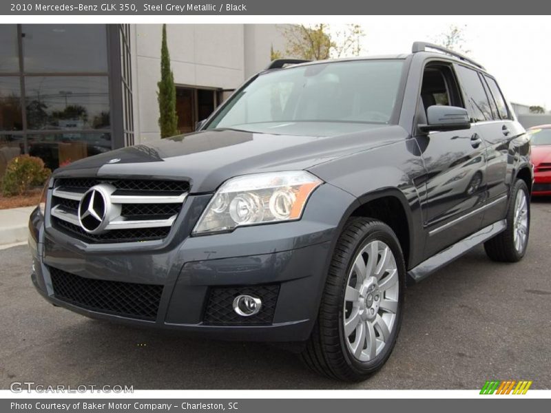 Steel Grey Metallic / Black 2010 Mercedes-Benz GLK 350