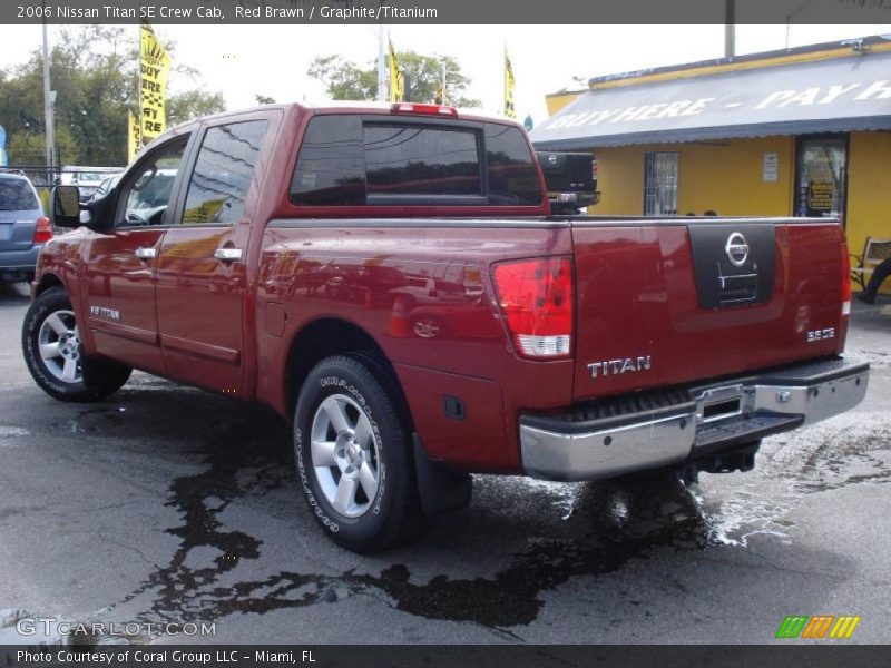 Red Brawn / Graphite/Titanium 2006 Nissan Titan SE Crew Cab