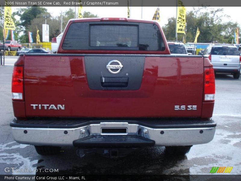 Red Brawn / Graphite/Titanium 2006 Nissan Titan SE Crew Cab