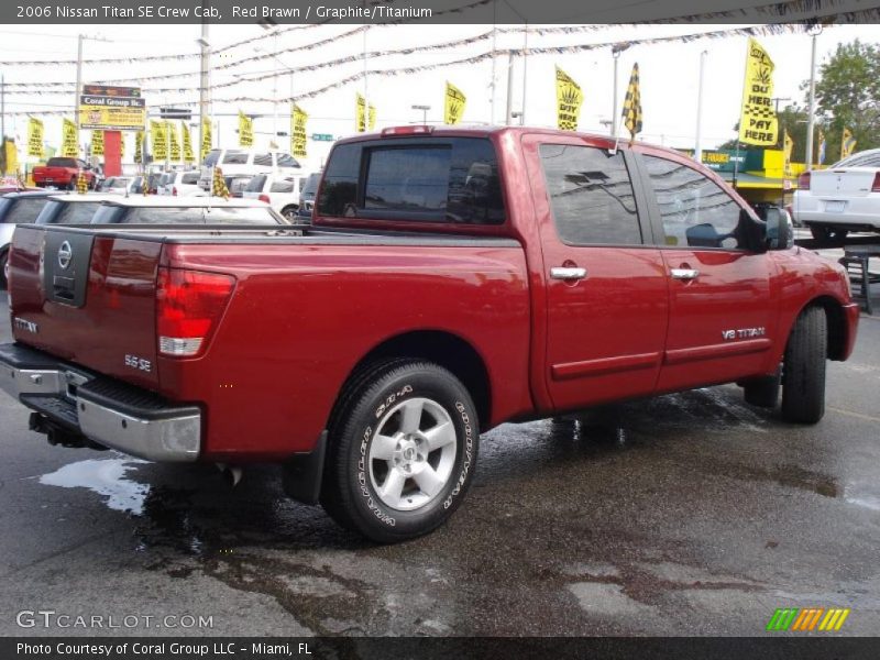 Red Brawn / Graphite/Titanium 2006 Nissan Titan SE Crew Cab