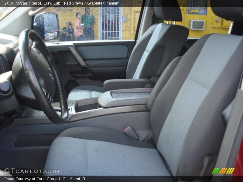 Red Brawn / Graphite/Titanium 2006 Nissan Titan SE Crew Cab